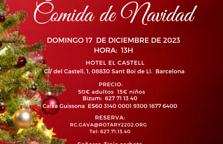 GALA SOLIDARIA Y COMIDA DE NAVIDAD 2023 -RC DE GAVÀ